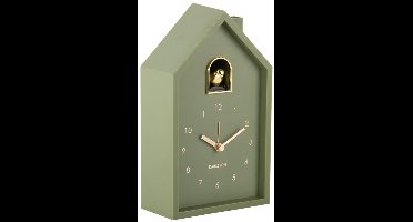 Karlsson Wekker Modern Cuckoo Oro - Groen - 15x11.5x20cm - Modern - Wekker voor slaapkamer - Wekkers