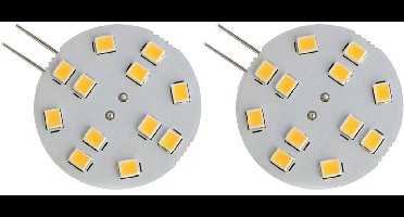 Spectrum LED Insteeklampje G4 2W - 12V - 190 Lumen - 3000K Warm wit - Gezellig licht - Energiezuinig - 2 stuks