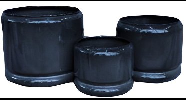 Buitengewoon de boet - Pot Rickard Grijs M 20x25cm