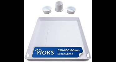 Opvangbak kunststof 65x65x6cm voor wasmachines - Wateropvang en Afvoer