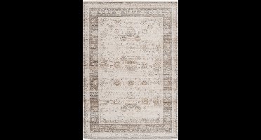 Laagpolig Vloerkleed | Tapijt | Baroque | Ornamenteel | Beige | 160x230 cm