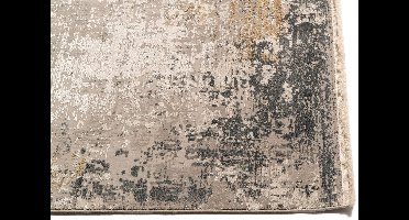Rugsman Onyx 69 Vloerkleed - Ø 200 cm - Veelkleurigcolor - Rechthoekig, Loper, Rond - Acryl, Bamboozijde, Katoen - Eetkamer, Woonkamer - Abstract - Design, Modern