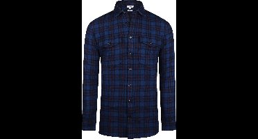 McGregor Overshirt Tartan Ruit Donkerblauw - Maat S - Heren