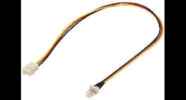 3-pins Case Fan (m) - 3-pins Case Fan (v) verlengkabel - 0,30 meter