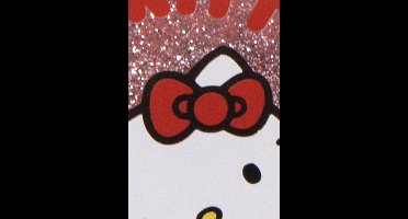 Hello Kitty Roze glitter haarborstel 13 cm