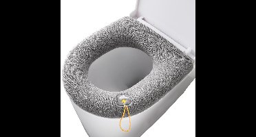 Zachte toiletbrilhoes met handvat - Lichtgrijs