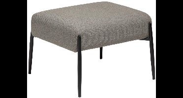 Glam Dan-Form poef bouclé lichtbruin.