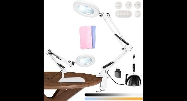 Vergrootglas met Verlichting - Loeplamp - Vergrootspiegel Led - Wit