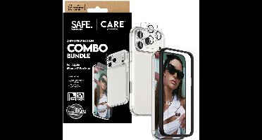 PanzerGlass SAFE. | CARE™ by ® 3-in-1 Combo Bundle iPhone 17 Pro Max Doorzichtige schermbeschermer Apple 1 stuk(s)