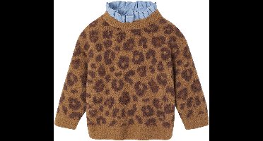 Vertbaudet Babytrui met luipaardprint chambray