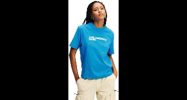 Karl Lagerfeld Reg Essential T-shirt Met Korte Mouwen Blauw S Vrouw