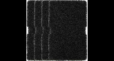 Allecto plus - Set van 4 herbruikbare filters voor wasdroger, geschikt voor condensatie en warmtepomp, afmetingen 240 x 155 x 11 mm