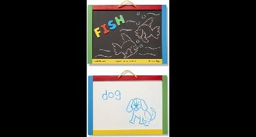 Magnetisch krijtbord en whiteboard 30 x 40 cm
