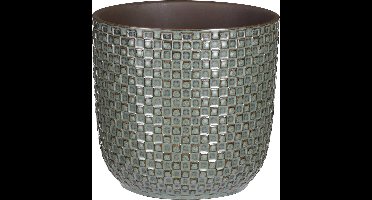 Mica Decorations Daan Bloempot - H18 x Ø19 cm - Groen