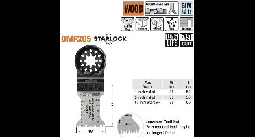 CMT - Multitoolzaagblad (Japanse vertanding) voor hout, 35mm - Zaagblad - Zagen - Hout - 1 Stuk(s)