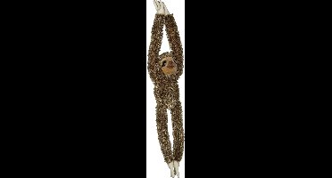 Ravensden Pluche Luiaard knuffel - hangend - 65 cm - jungle knuffeldieren - met klittenband