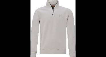 BOSS Zetrust Half Zip Trui Lichtbeige - Maat M - Heren - Schipperstrui