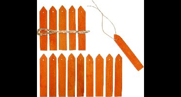 Nature Houten Plantenetiketten - Kweekbenodigdheden - 0.2x1.5x9.5 cm Naturel