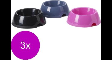 Savic Kattenvoerbakje Klein - Kattenvoerbak - 3 x Assorti per stuk