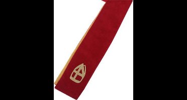 Luchas Promotions Sinterklaas Stola - Rood fluweel van Niedeck met borduursel