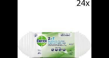 Dettol - Hygienische Doekjes - 2 in 1 - 12 stuks x 24