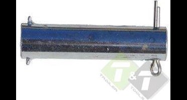 As 90 mm voor neuswiel, zonder splitpen, diameter van 20mm voor neuswiel