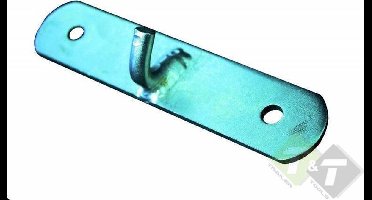 Tegenstuk excentersluiting, spansluiting contrastuk 140mm totale lengte, 8mm gaten