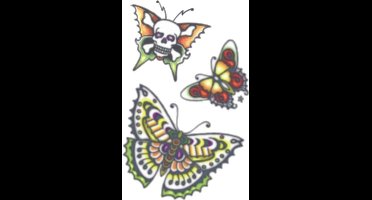 Partychimp Neptattoo Butterflies Polyvinyl 3-delig