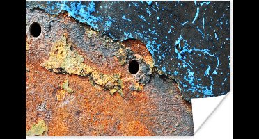 Poster Roest - Retro - Metaal - 30x20 cm
