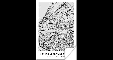 Poster Kaart - Stadskaart - Frankrijk - Le Blanc-Mesnil - Plattegrond - 20x30 cm