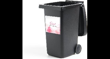 Container sticker Spreuken - Quotes - To travel is to live - Roze - 40x40 cm - Kliko sticker