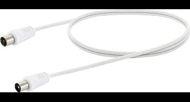 Schwaiger Antenne, Satelliet Aansluitkabel [1x IEC-stekker - 1x IEC-bus] 1.5 m Wit