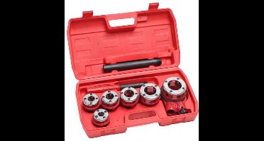 Pijpsnijder - draadsnij set met verwisselbare kop (9 delig)