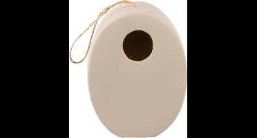 Vogelhuisje Ovaal - Grijs - Ø4,5cm