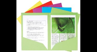 Exacompta 10x ROCK''S 210 - Pak van 25 mappen met dubbele klep A4 of A3 - Geassorteerd - 415000E