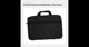 Waterdichte Laptophoes voor 15,6 Inch Laptops – Duurzame en Draagbare Beschermtas voor Reizen en Zakelijk Gebruik
