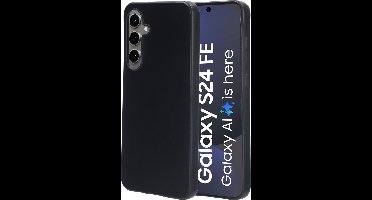Mobiparts hoesje geschikt voor Samsung Galaxy S24 FE - Zacht TPU - Schokabsorberend TPU - Grip Coating - Zwart