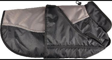 Flamingo Winterjas Zane Zwart&Grijs - Hondenkleding - 75 cm