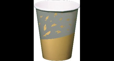 Folat - drinkbekers - Golden Dawn - chique - 8 stuks