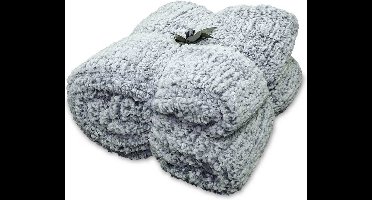 D- Unique Living - Plaid Knut 150x200cm Dark Blue