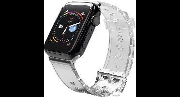 Band - Licht - Siliconen Band Band Armband Armband voor Horloge Horloge - 6 / 5 / 4 / 3 / 2 / SE - (40 - mm / 38 - mm) - Zwart