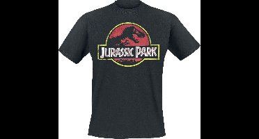 Jurassic Park Classic Logo T-shirt zwart 4XL - Katoen - Fan merch, Film