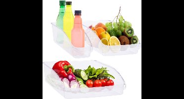 Koelkast Organisator 3 delig - Voorraadkast - Koelkastdoos - Koelkastorganizer - voor Koelkast - Pantry