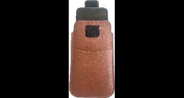 HEM Insteekhoesje - Geschikt voor iPhone 16 Pro - Bruin - Met riemlus en opbergvakje