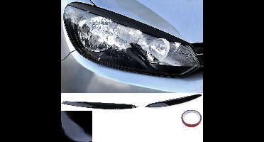 Koplampspoilers Geschikt Voor VW Golf 6 2008-2012 –Booskijkers Glans Zwart Boos Kijker