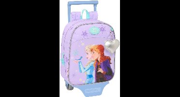 Schoolrugzak met Wielen Frozen Spirit Lila 22 x 27 x 10 cm