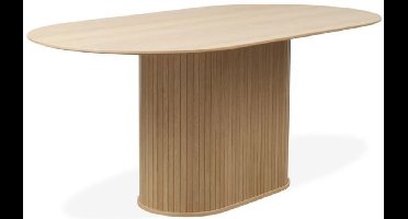 Eettafel Nola ovaal 180x95 cm eiken - Naturel