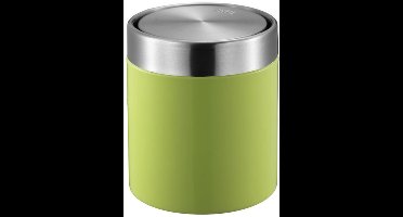 EKO - Fandy Tafelafvalbak 1,5 liter - Steel Stainless steel - lime groen, mat RVS - Prullenbak