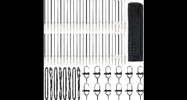 vidaXL - Hekpaal. - Grijs