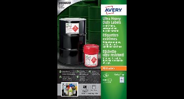 Etiket avery b7651-50 38x21mm polyester wit 3250st | 5 stuks